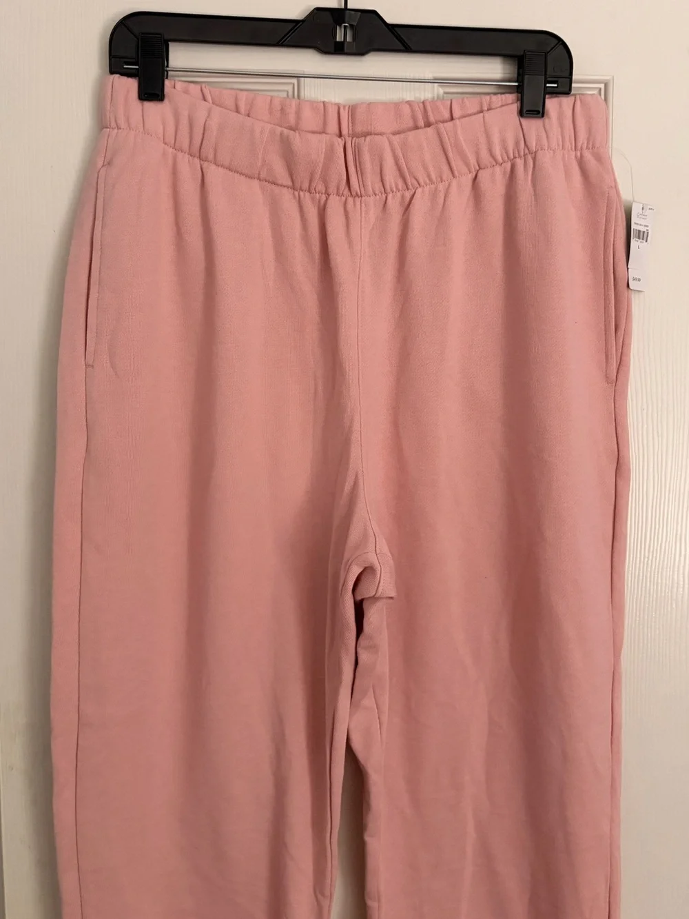 GAP Womens Light Pink Elastic-Waist Jogger Sweatpants